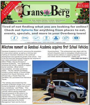 GANS-BERG NEWSPAPER 19 DECEMBER 2025